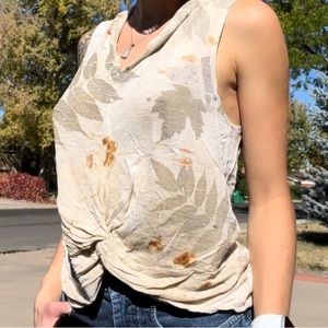 Handmade ecoprinting on cotton